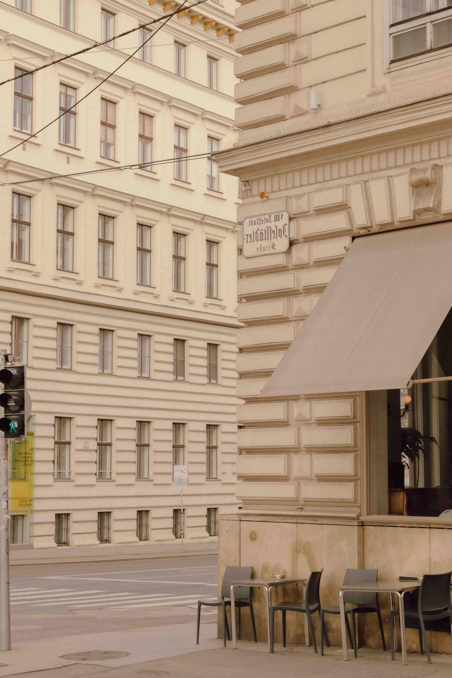 Wiener Architektur und Straßenszene